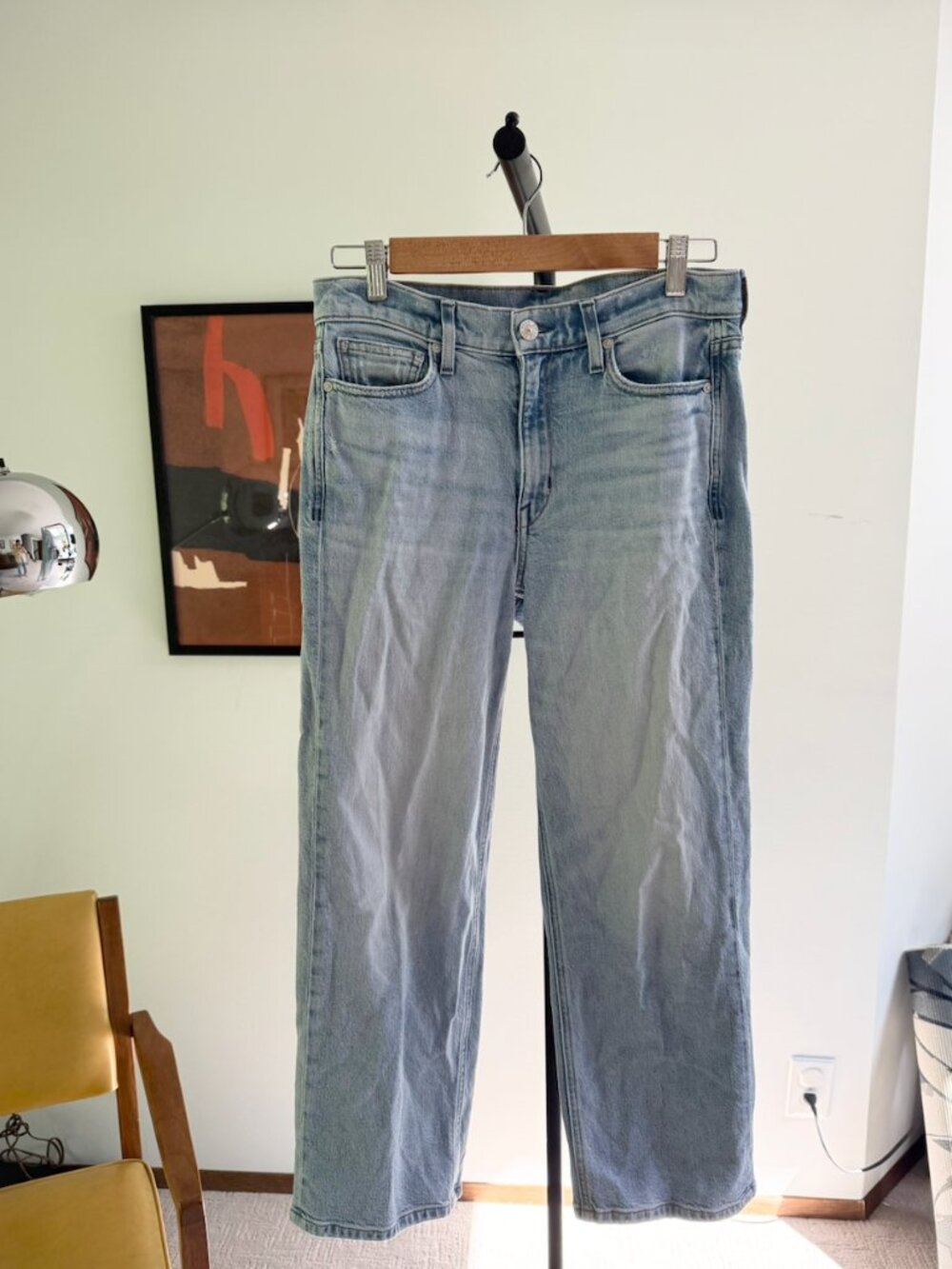 AYR The Easy Easy Jeans in All or Nothing Light Wash Size 27